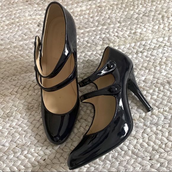 J CREW Mary Jane Mona Size 8  - Midnight Blue Patent. - Picture 1 of 7